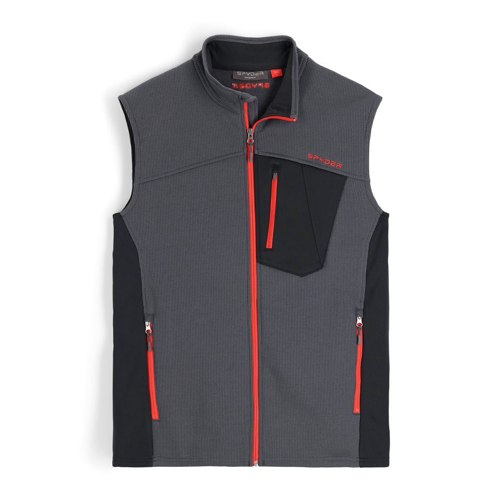 Bandit Fleece Vest - Ebony (Grey) - Mens | Spyder