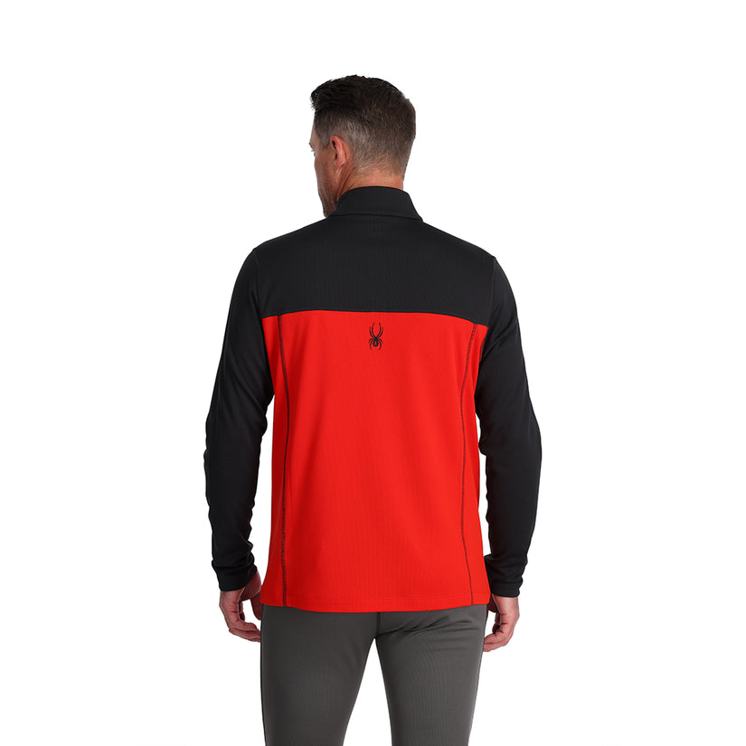 Mens Stretch Charger 1/2 Zip - Volcano