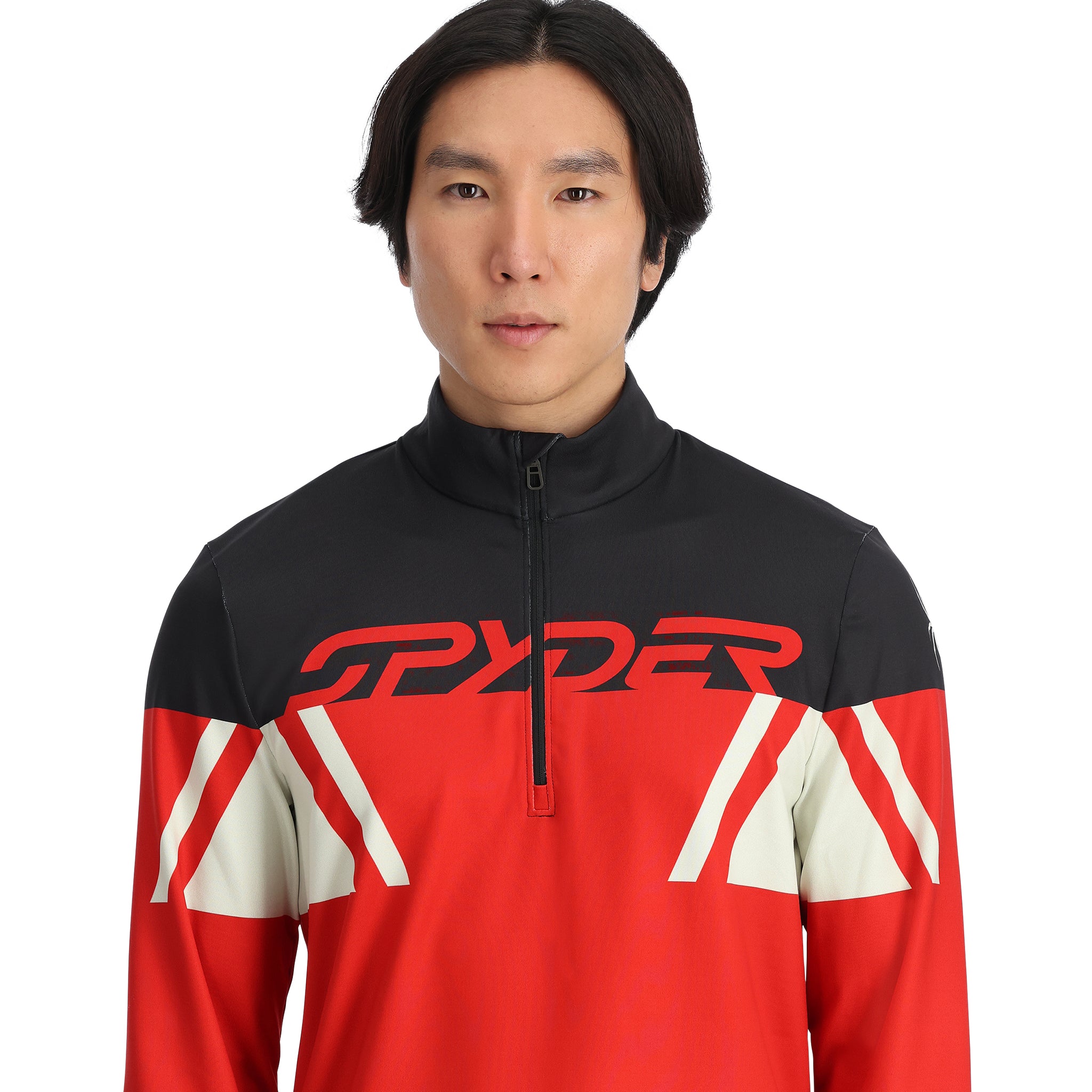 Spyder Half popular Zip Jacket Black And Red Size Medium