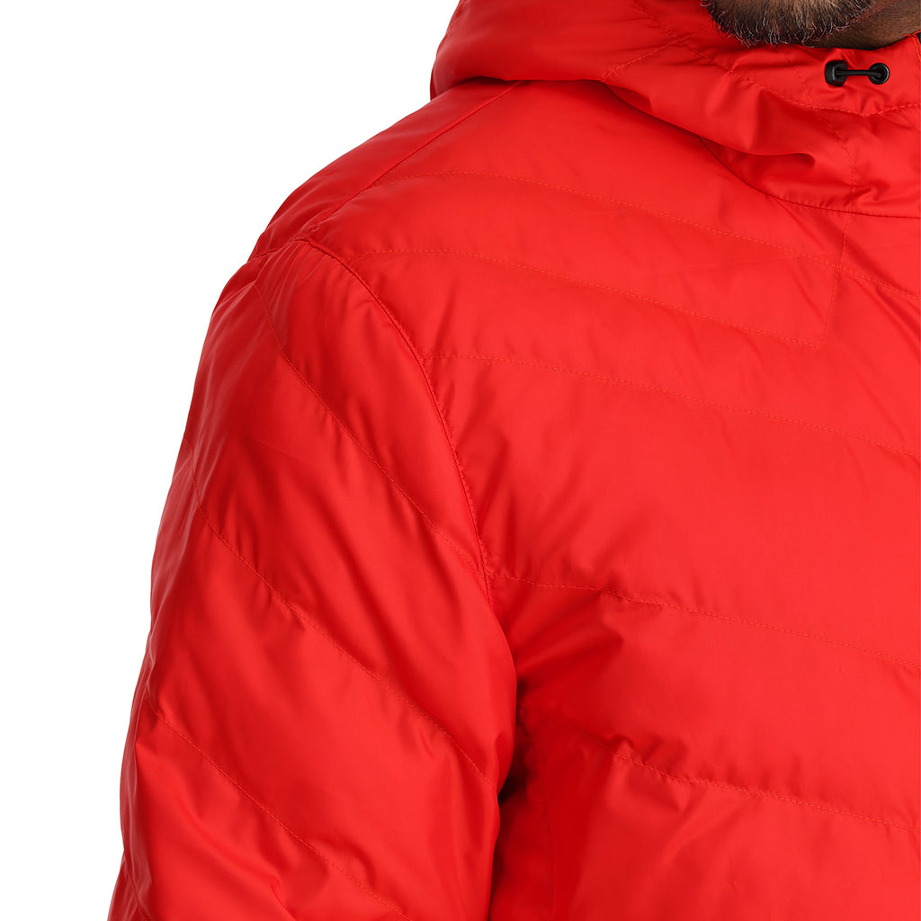 Spyder Men's Red Puffer Jacket 2024 Large