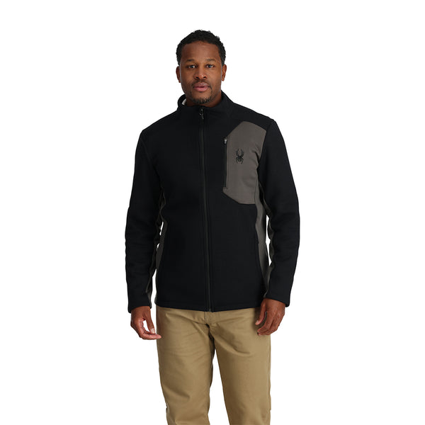 Spyder Mens Blue Black Full top Zip Long