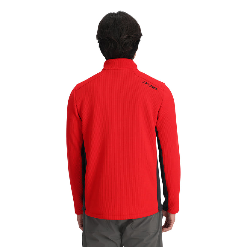 Mens Bandit Half Zip - Spyder Red