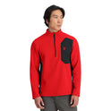 Mens Bandit Half Zip - Spyder Red