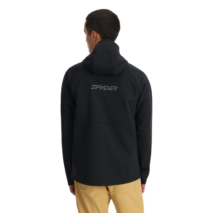 Mens Gridweb ShellFleece™ Hoodie - Black