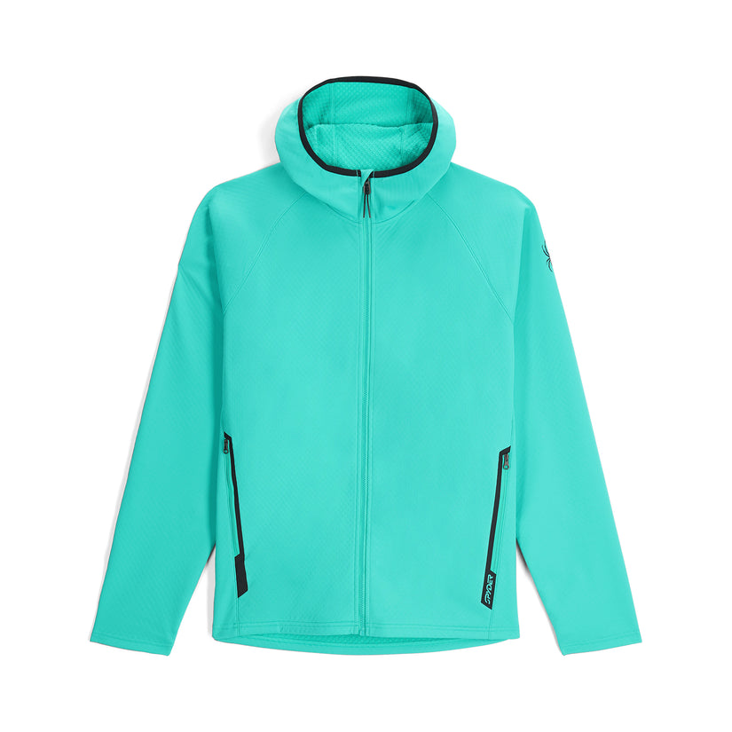 Mens Gridweb ShellFleece™ Hoodie  - Teal Green