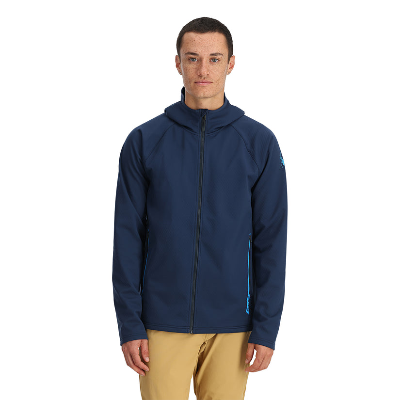 Mens Gridweb ShellFleece™ Hoodie - True Navy