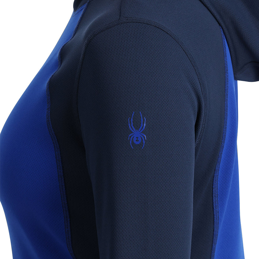 Womens Stretch Charger Hoodie - Electric Blue