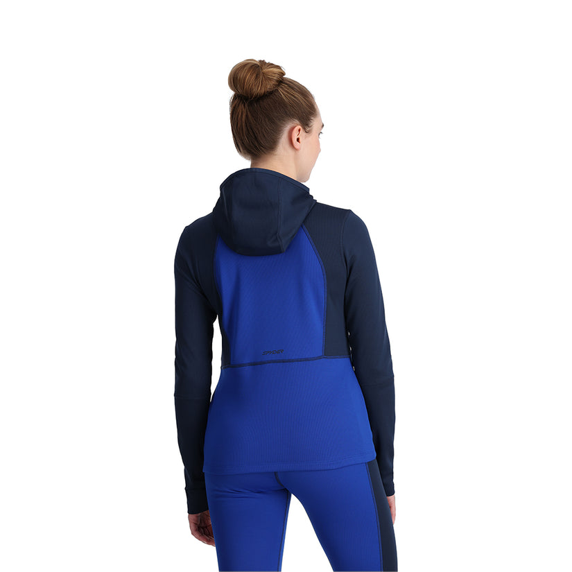 Womens Stretch Charger Hoodie - Electric Blue