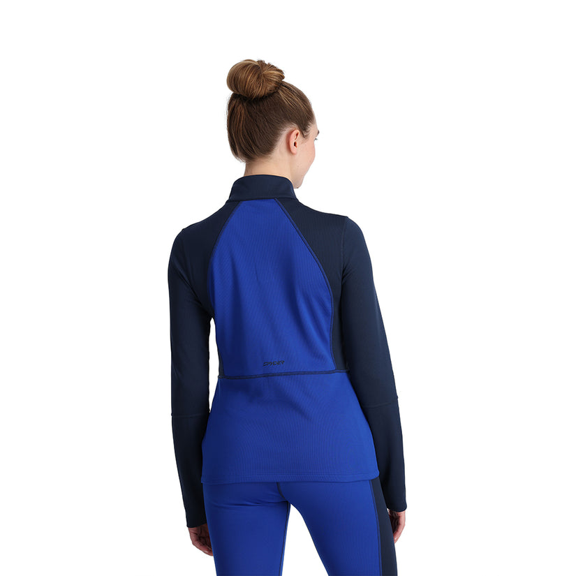 Womens Stretch Charger 1/2 Zip - Electric Blue