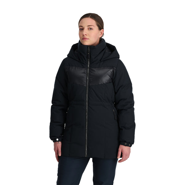 Spyder Women's Boundless Long Puffer Coat #SPFFM045-001 - clothing