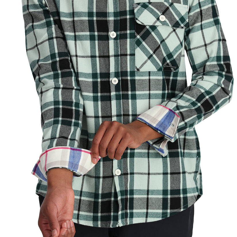 Womens Fab Flannel - Wintergreen