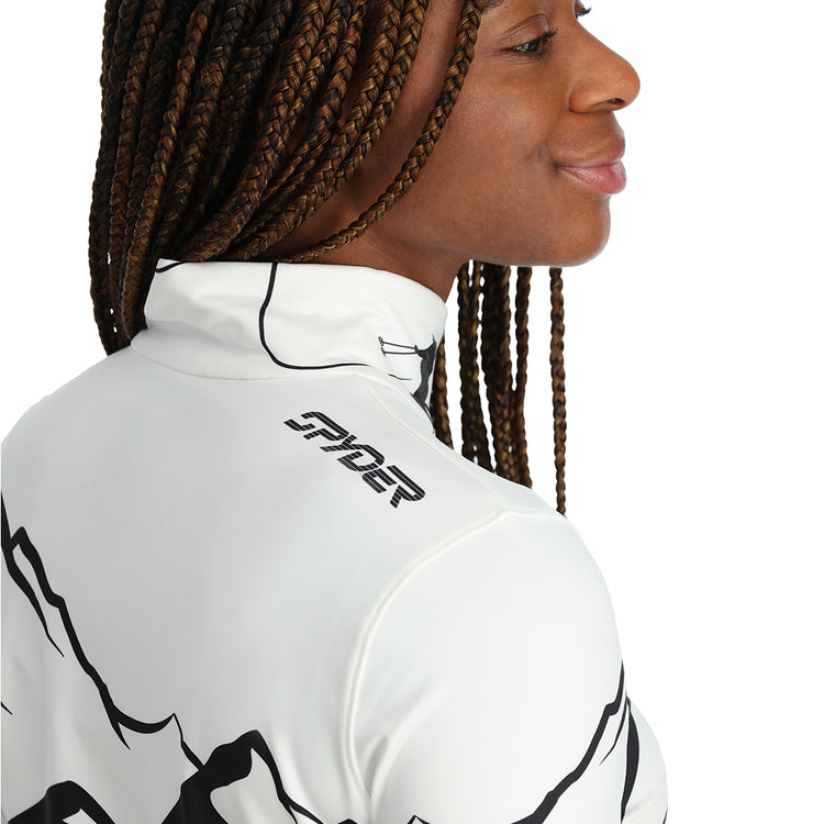 Womens Figure 8 Half Zip - White – Spyder