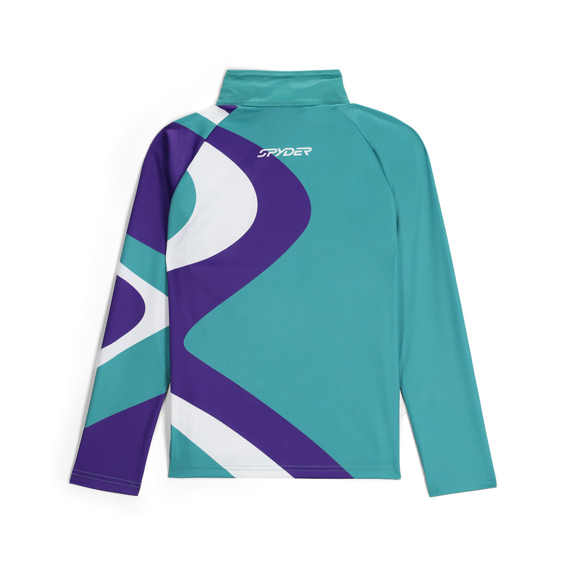 Girls Surface Half Zip - Sea Glass