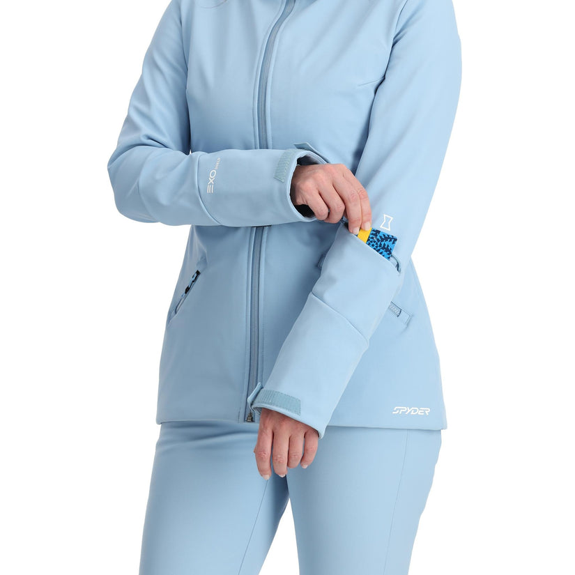 Womens Glacial Softshell - Blue Drift