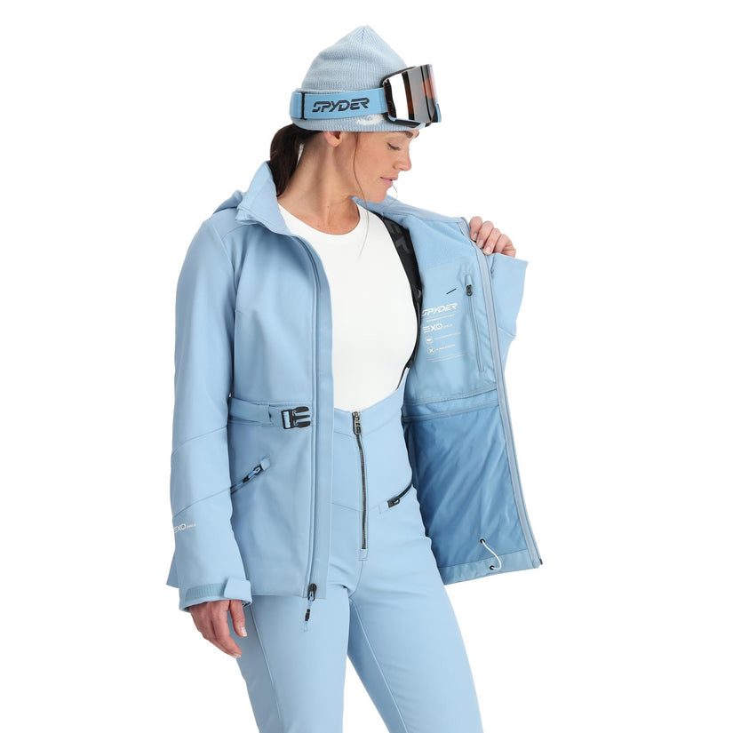 Womens Glacial Softshell - Blue Drift