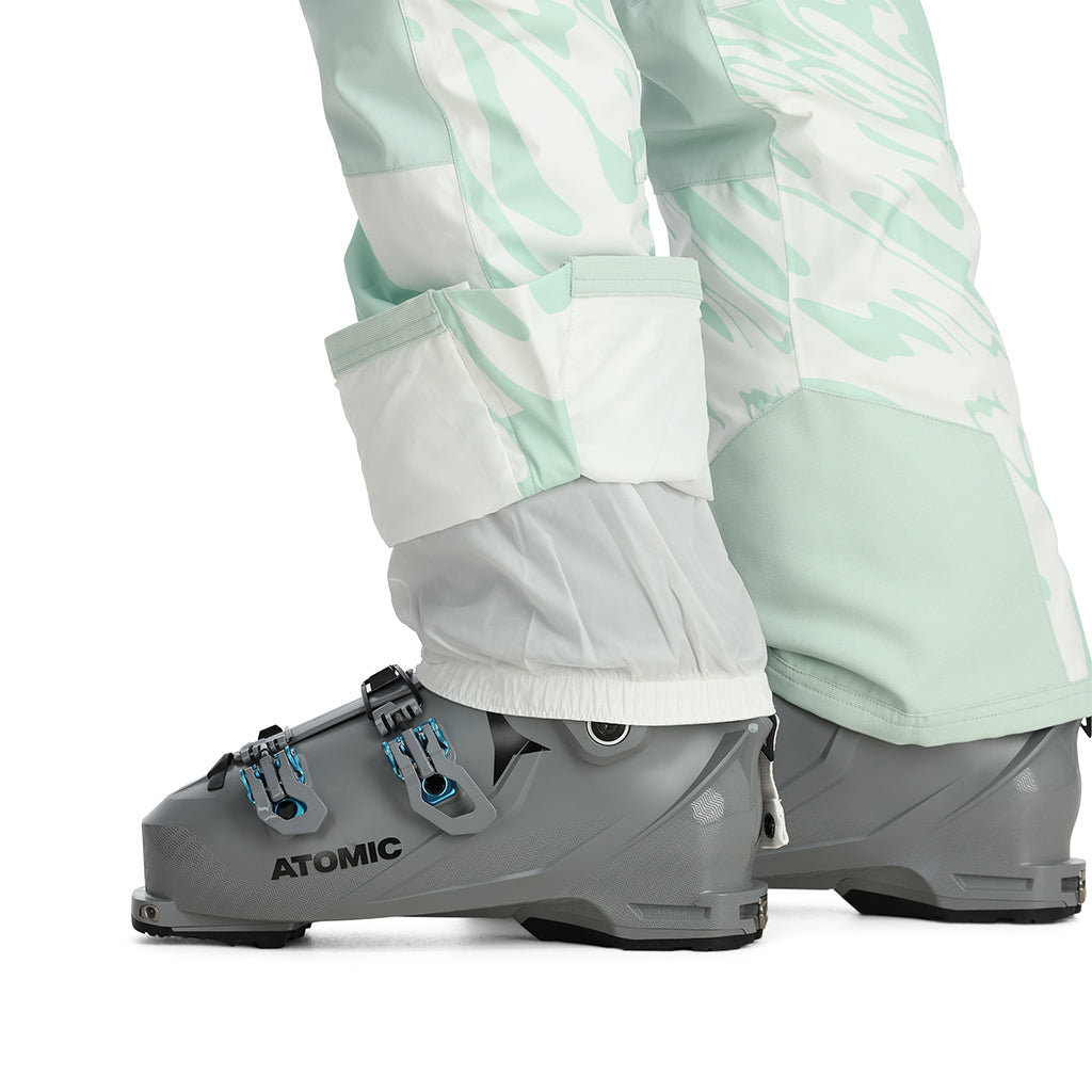 Terrain Bib Insulated Ski Pant - Powder Blue High Voltage (Blue) - Womens |  Spyder