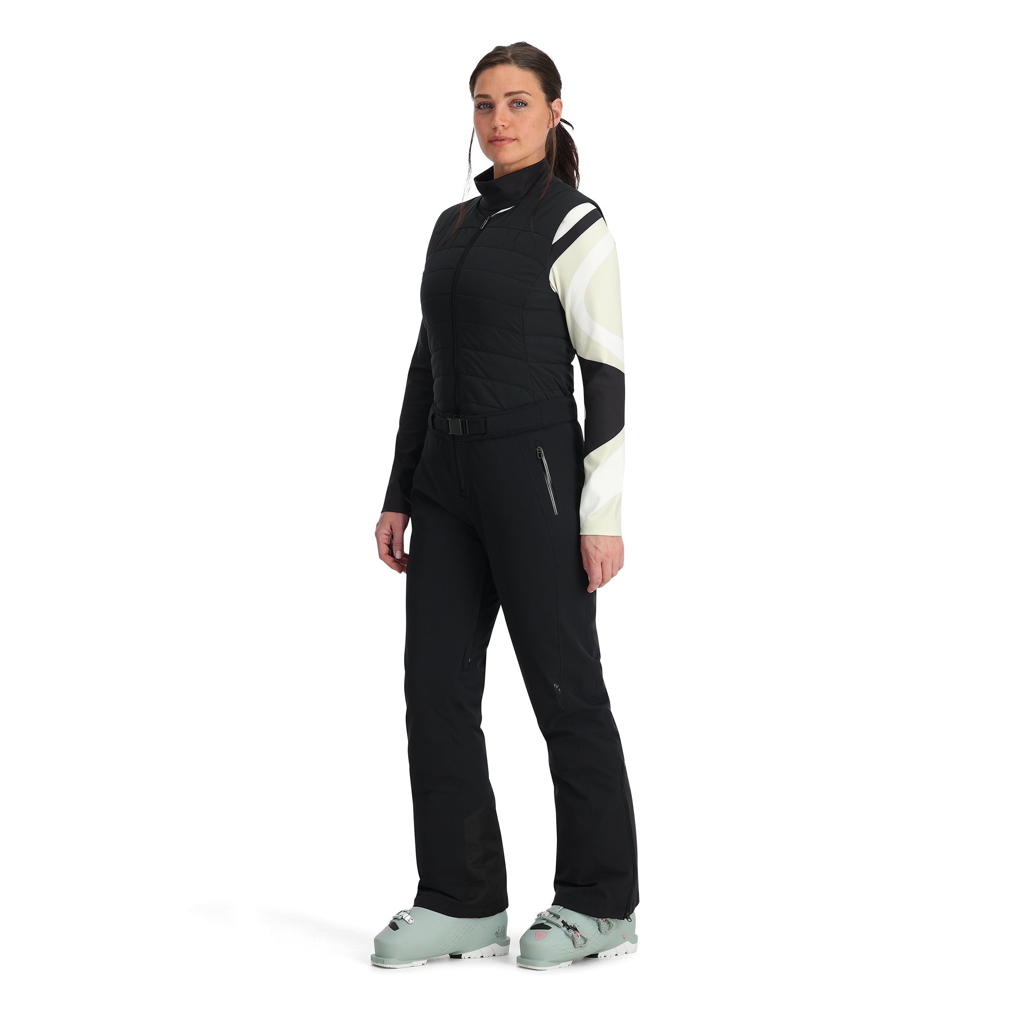 WOMEN'S SPYDER SILVER/BLACK deals SNOW SUIT