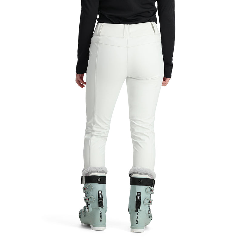 Womens Painted On Softshell Pants - White