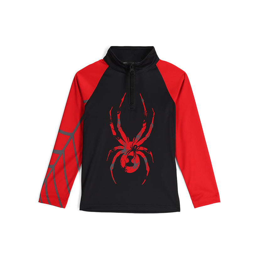 Little Boys Bug Half Zip - Volcano