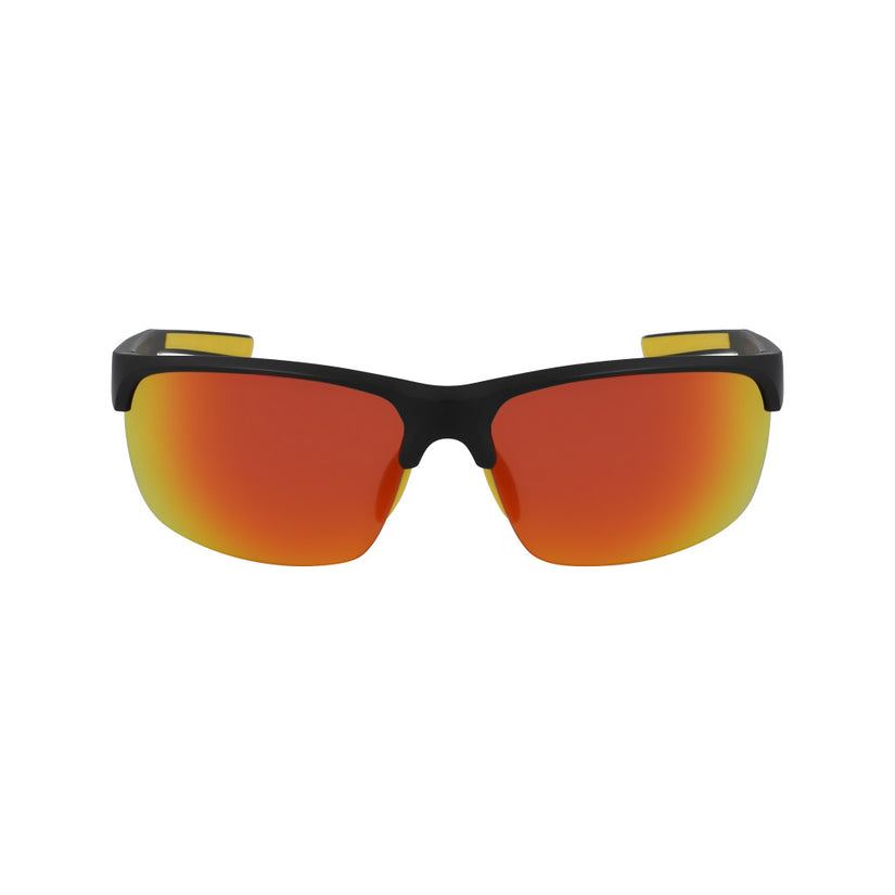 Semi-Rim Wrap Sunglasses - Black