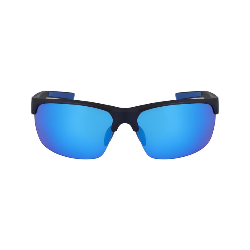 Semi-Rim Wrap Sunglasses - Navy