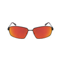 Angular Narrow Rectangle Sunglasses - Black
