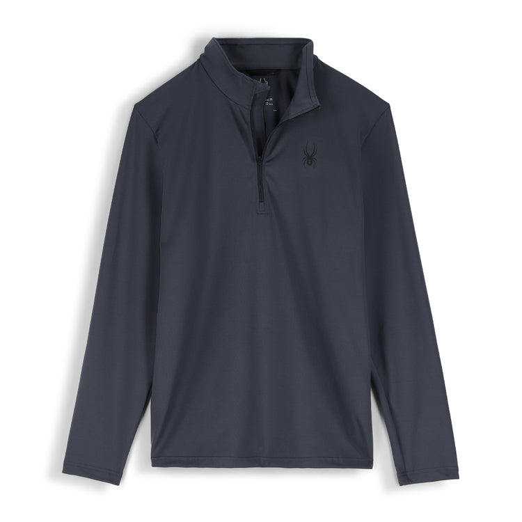 Prospect Half Zip T-Neck - Ebony (Grey) - Mens | Spyder