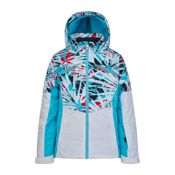 Conquer Insulated Ski Jacket - White Island (White) - Girls | Spyder