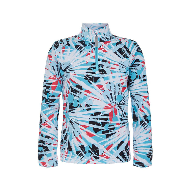 Spyder Zip Mock Neck Shirt - Long Sleeve