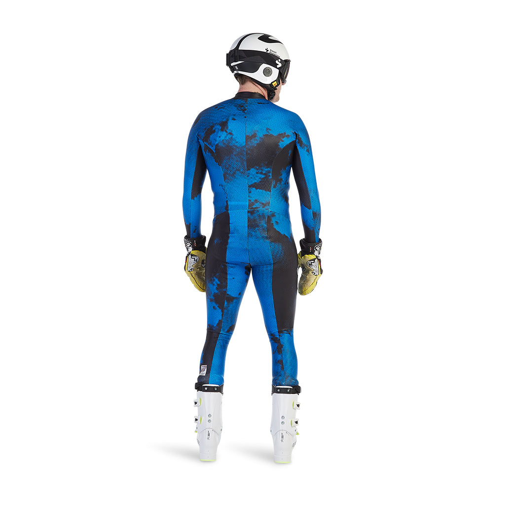 World Cup Ski Racing Suit - Collegiate Black (Blue) - Mens | Spyder