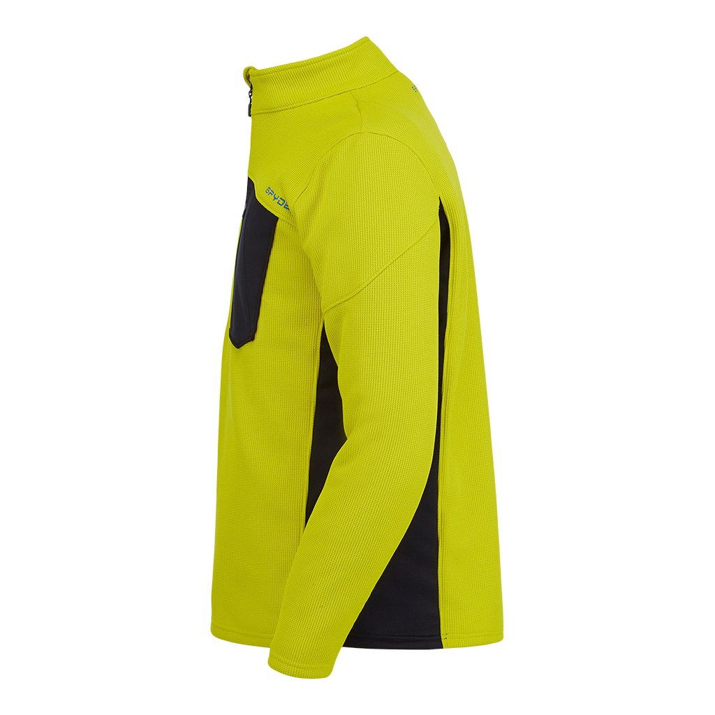 Mens Bandit Half Zip - Citron (2021) – Spyder