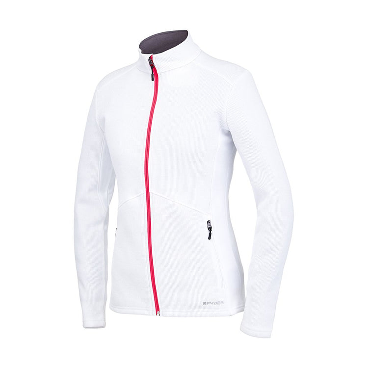 fundament rijm Bruin Bandita Full Zip Fleece Jacket - White - Womens | Spyder