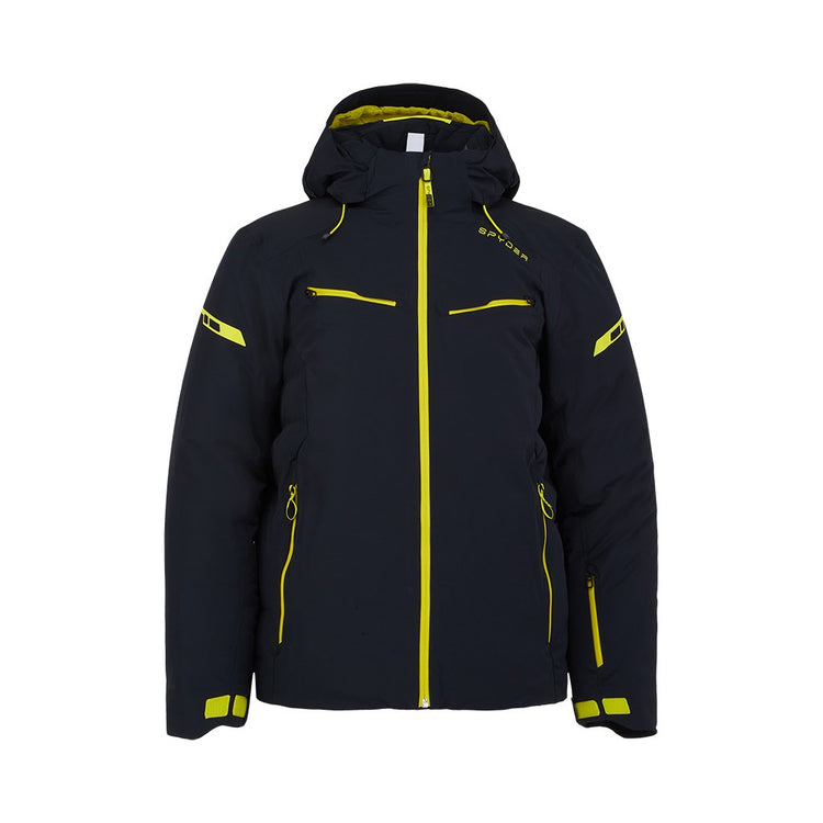 Avalanche Women's Ski Jacket Removable Hooded Black Yellow White Size XL