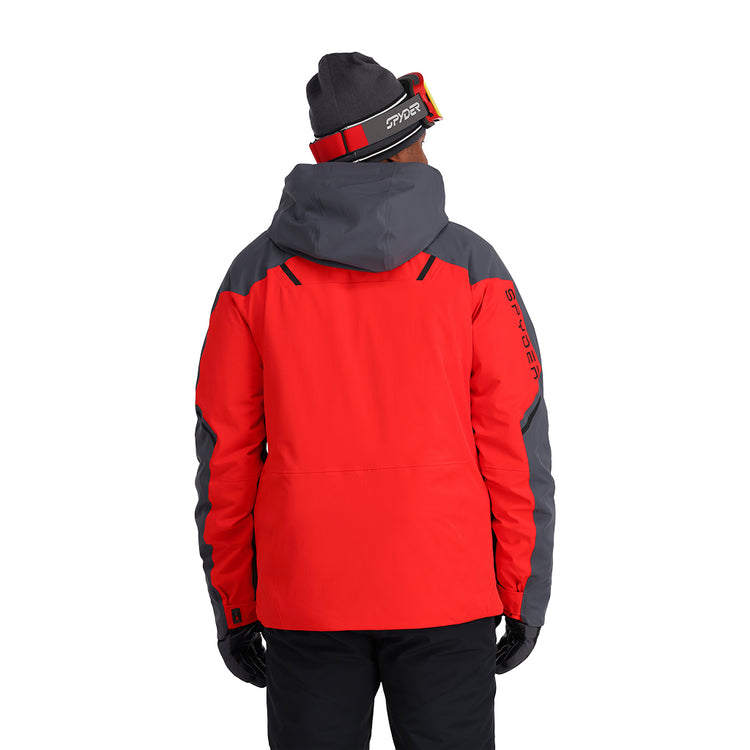 Vanqysh Insulated Ski Jacket - Volcano Ebony (Red) - Mens