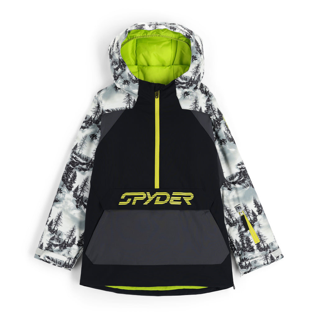 Jasper Insulated Ski Anorak Jacket - Tree Line (Green) - Boys | Spyder