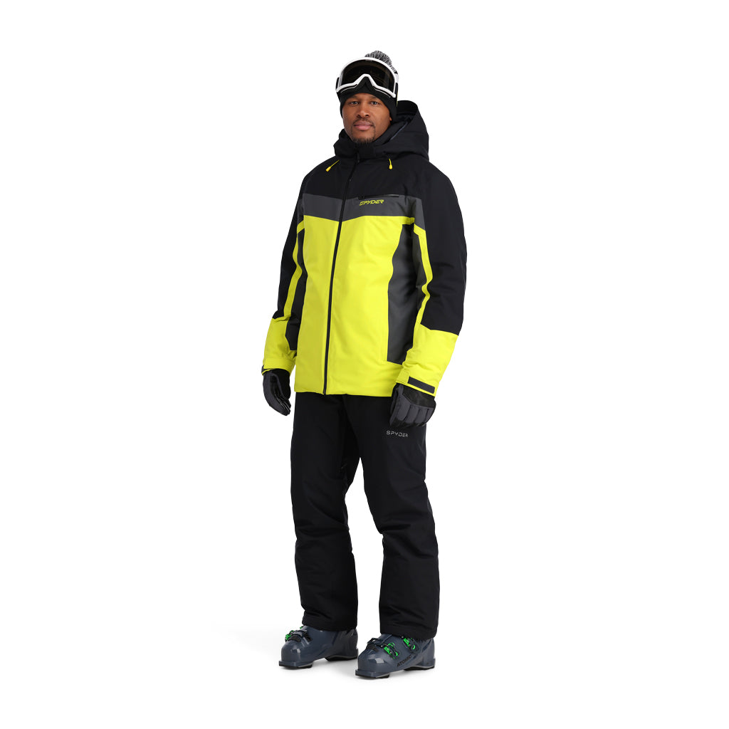 Seventy Eight Insulated Ski Jacket - Black Citron (Green) - Mens | Spyder