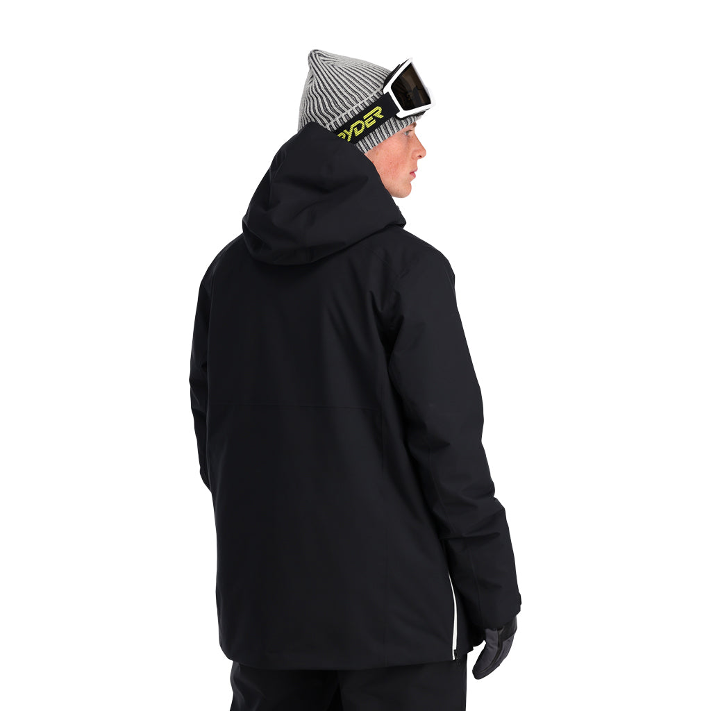 Signal Insulated Ski Anorak Jacket - Black - Mens | Spyder