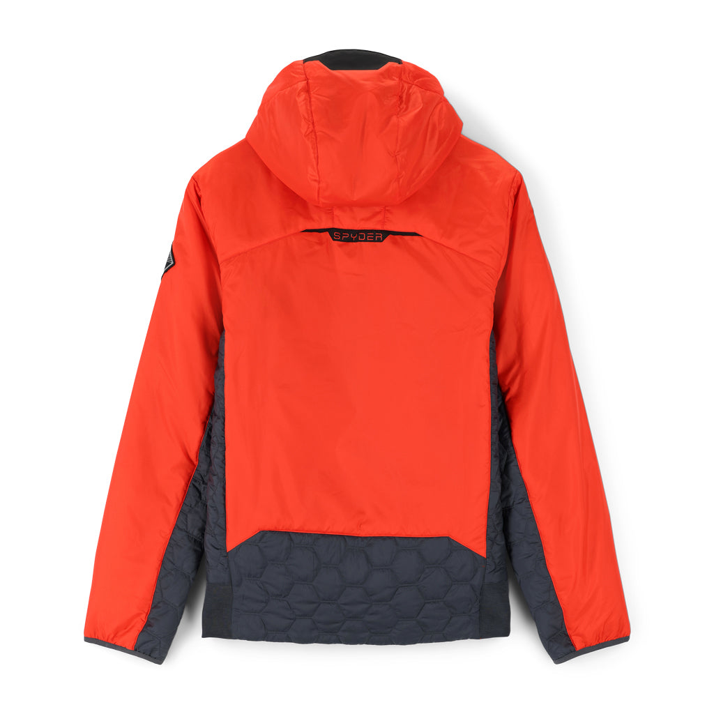 Leader Graphene Hooded Insulated Ski Jacket - Volcano (Red) - Mens