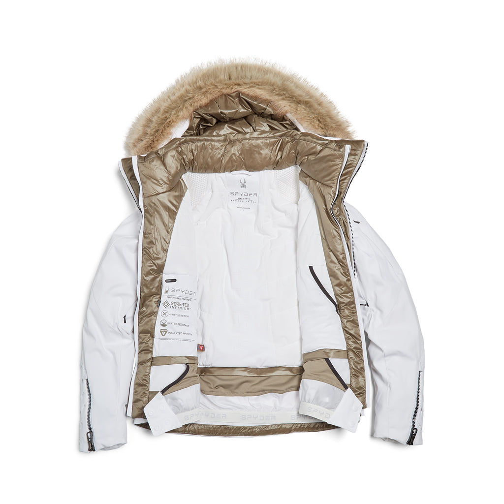 Pinnacle Insulated Ski Jacket - White - Womens | Spyder