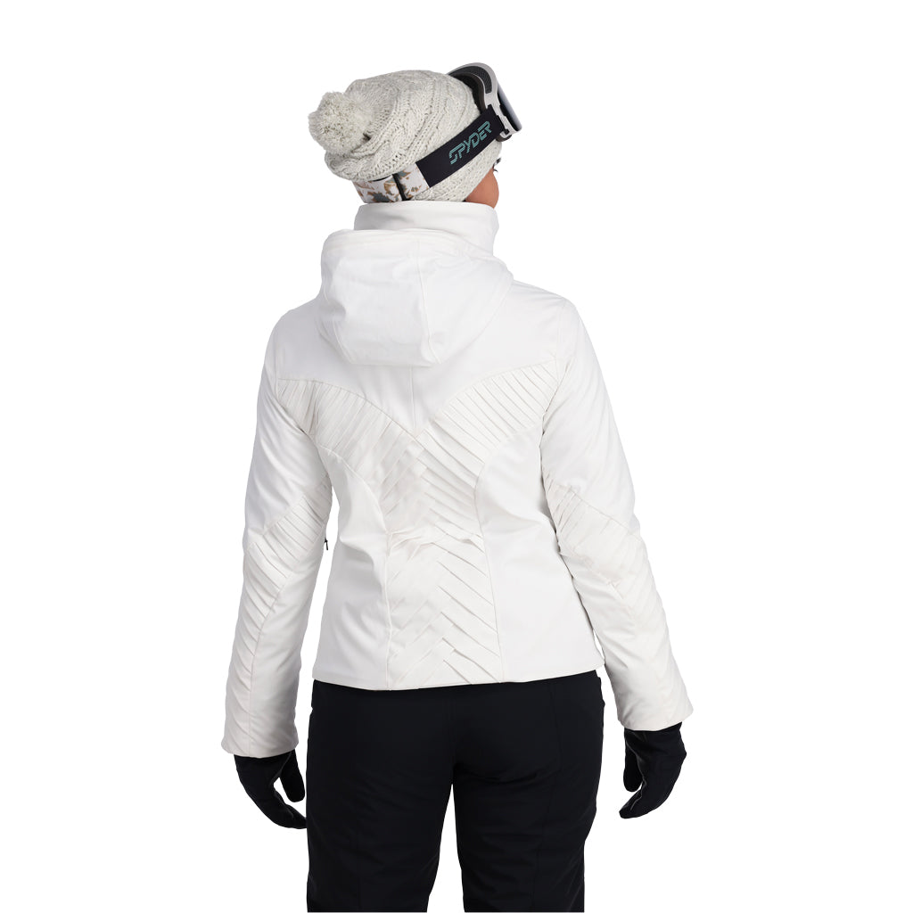 Pinnacle No Faux Fur Insulated Ski Jacket - White - Womens | Spyder