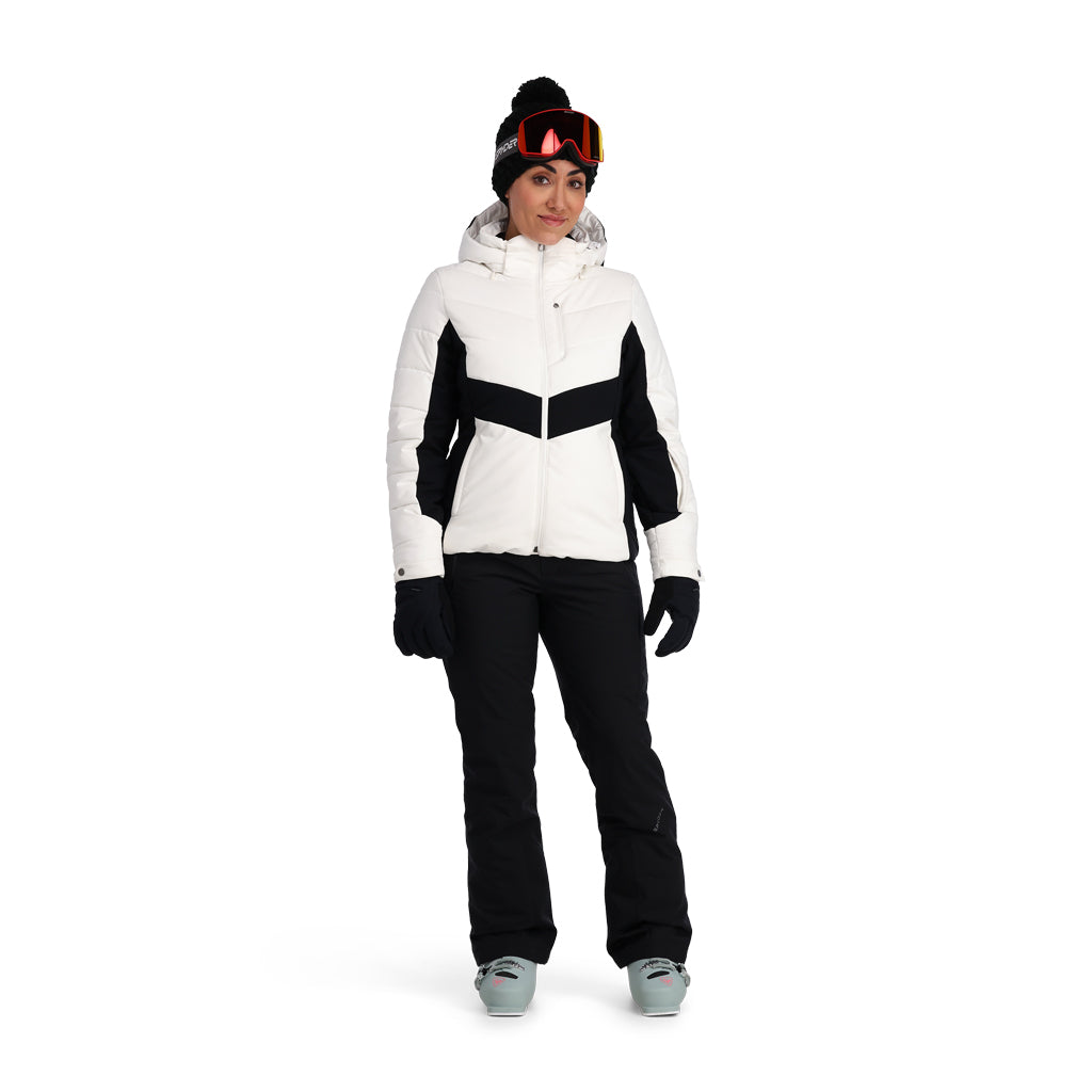 Haven Insulated Ski Jacket - White Black (White) - Womens | Spyder