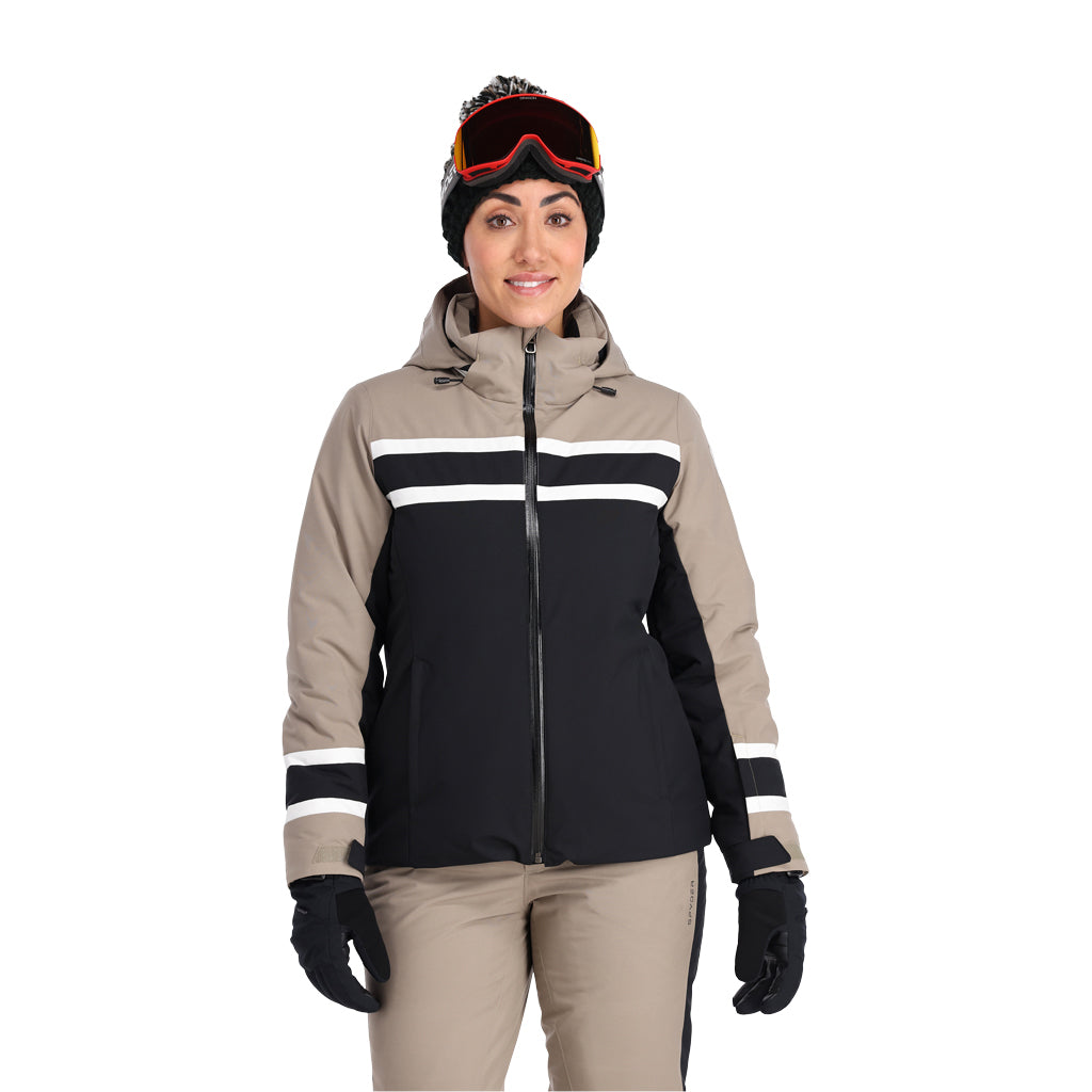 Captivate Insulated Ski Jacket - Cashmere (Grey) - Womens | Spyder