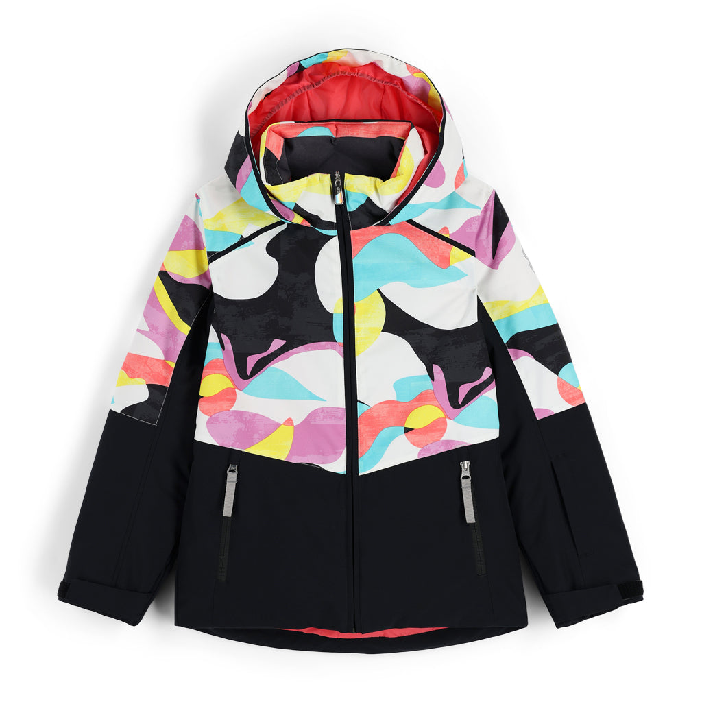 Conquer Insulated Ski Jacket - Multi Color Design - Girls | Spyder
