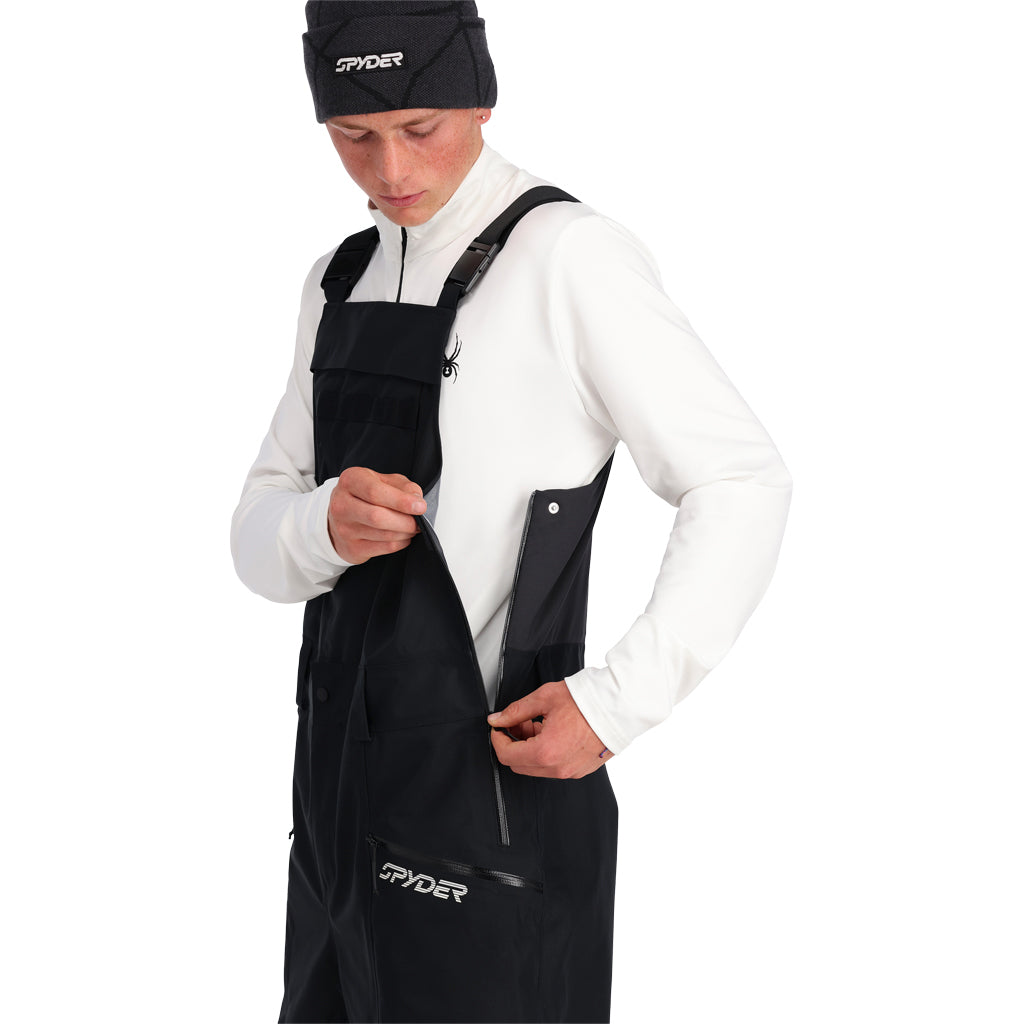 Sanction Bib Ski Pant - Black - Mens | Spyder