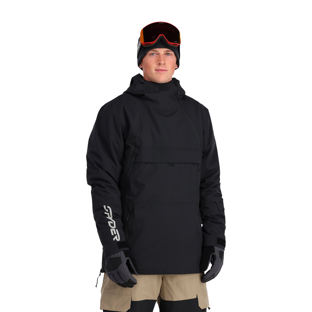 All Out Insulated Ski Anorak Jacket - Black - Mens | Spyder