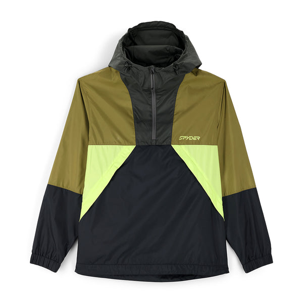 Belford Windbreaker Anaorak - Odr Black (Green) - Mens | Spyder