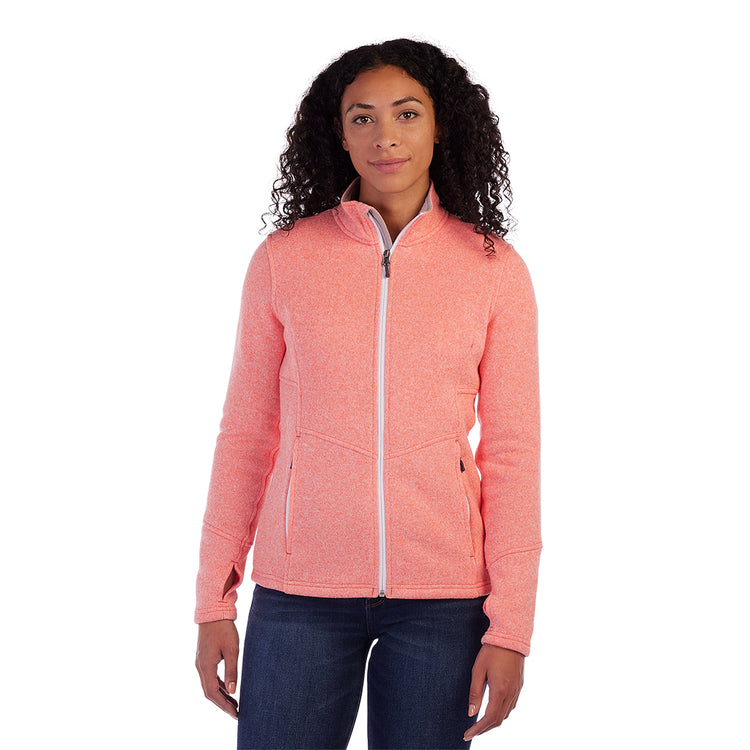 Reebok Women's Fleece Sweatshirt Jacket - Full Zip Sherpa Fur