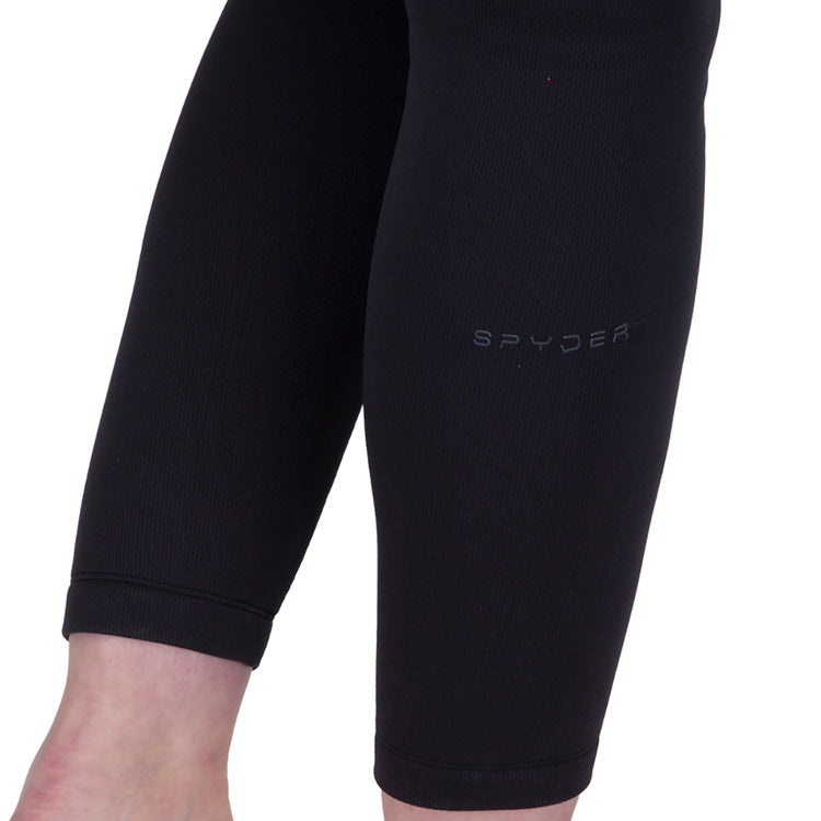 Woman’s Spyder active high waisted black 7/8 length leggings pockets size  large