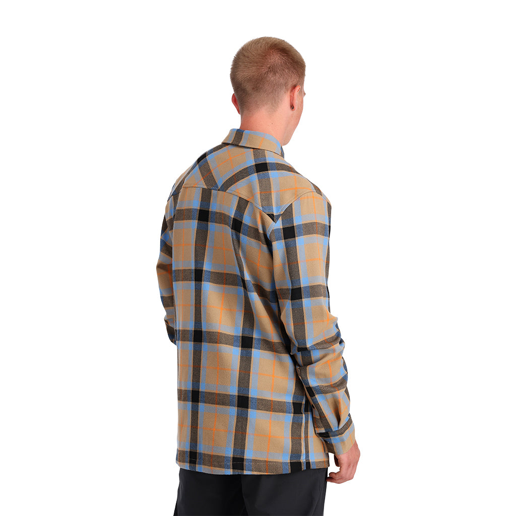 Mens Elevation Tech Flannel - Tannin Plaid