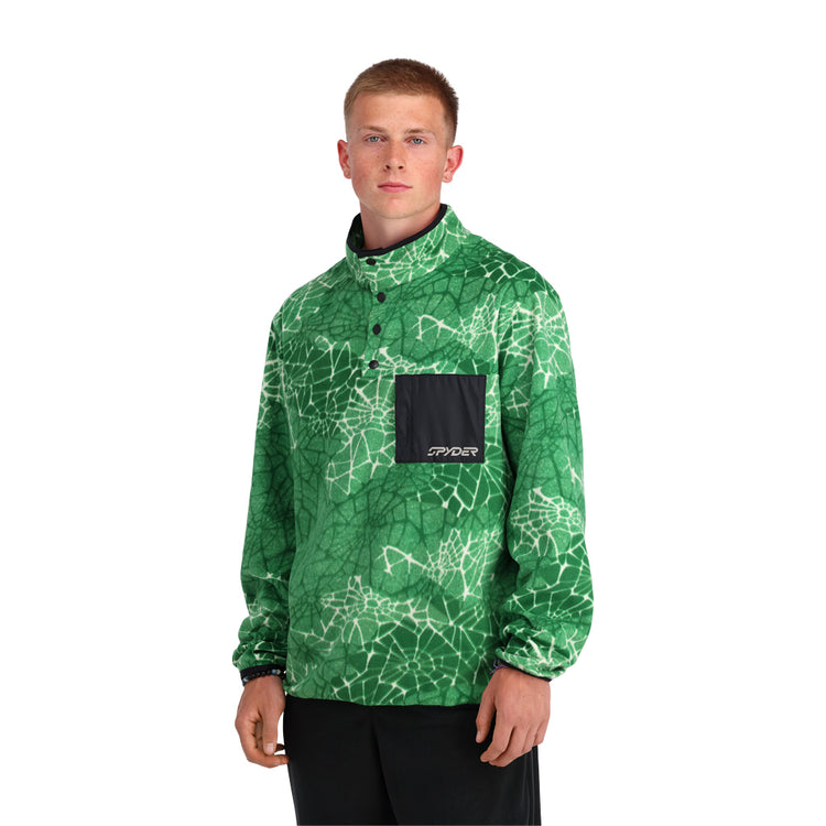 Mens Snap Lounge Pullover - Verdant Green